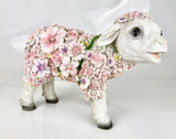 Standing Flower Lamb Ornament - JG050