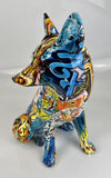 Multicolour Graffiti Fox Ornament - JG059