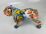 American Bulldog Multicolour Graffiti Ornament - JG067