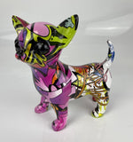 Green & Purple Graffiti Chihuahua Ornament - JG066