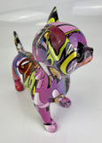 Green & Purple Graffiti Chihuahua Ornament - JG066