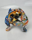 American Bulldog Multicolour Graffiti Ornament - JG067