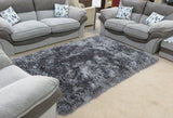 Luxury Grey Shag Pile Floor Rug