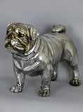 Silver Electroplated Standing Pug Ornament - NY029