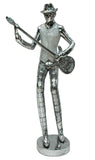 Silver Electroplated Guitar Musician Ornament - NY047