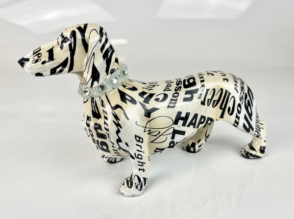 Newspaper Happy Headlines Dachshund Sausage Dog Ornament - NY075