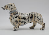 Newspaper Happy Headlines Dachshund Sausage Dog Ornament - NY075