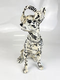 Newspaper Happy Headlines Chihuahua with Headphones Ornament - NY080