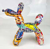 Multicolour Graffiti Balloon Party Dog Ornament - NY081