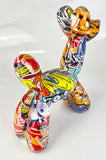 Multicolour Graffiti Balloon Party Dog Ornament - NY081