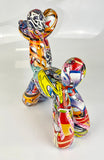 Multicolour Graffiti Balloon Party Dog Ornament - NY081