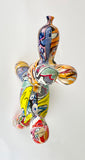 Multicolour Graffiti Balloon Party Dog Ornament - NY081