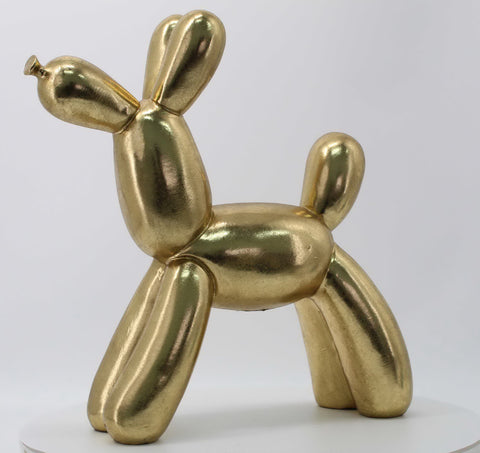Gold Party Balloon Dog Ornament - NY097