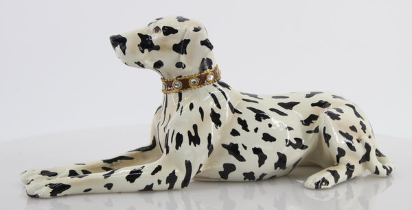 Laying Dalmatian Dog Ornament - NY102