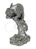 Silver Chameleon on Branch Ornament - NY010