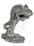 Silver Chameleon on Branch Ornament - NY010