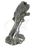 Silver Chameleon on Branch Ornament - NY010