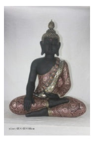 Red & Gold Praying Buddha Ornament - QS022