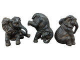 Trio of Tumble Baby Elephants Ornament - TM006