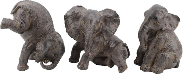 Trio of Tumble Baby Elephants Ornament - TM006