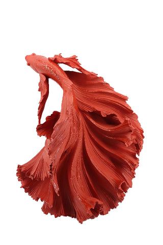 Red Wall Hanging Siamese Fighter Fish Ornament - TM013