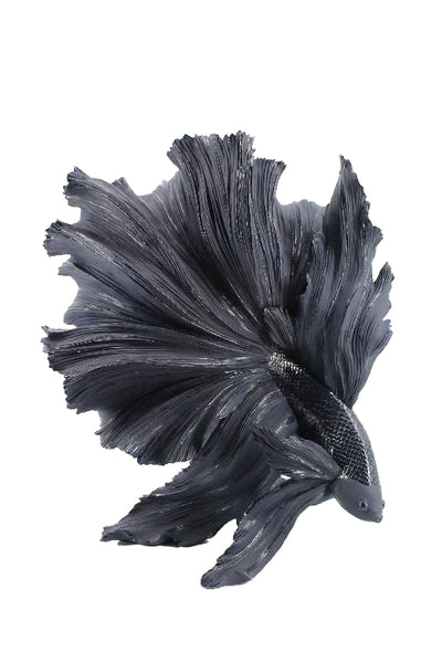 Black Siamese Fighter Fish Ornament - TM018