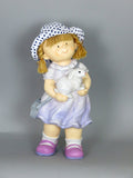 City Kidz Purple Girl Holding Rabbit - VA010