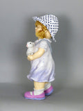City Kidz Purple Girl Holding Rabbit - VA010