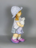 City Kidz Purple Girl Holding Rabbit - VA010