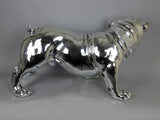 Large Electroplated Standing Bulldog Ornament - WL7551