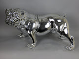 Large Electroplated Standing Bulldog Ornament - WL7551