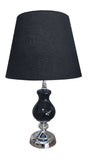 Black & Silver Colourama Table Lamp - WLCL31B