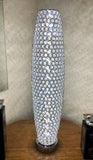 Silver Chrome Crystal Gherkin Table Lamp (3 LED Tone) - WLT1003-M
