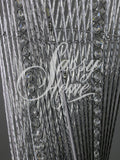 Silver Cayan Tower LED Table Lamp with Crystals - WLTCayanTowerCrystal
