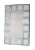 Bianco White Square Repeating  Frame Wall Mirror - CD159