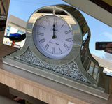 CD170 - Napoleon Crushed Diamante Mantle Clock