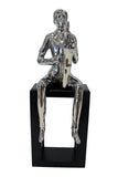 Silver Electroplated Saxophone Musician Ornament - CMC039