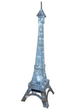 Eiffel Tower Crystal Diamante Silver Floor LED Lamp