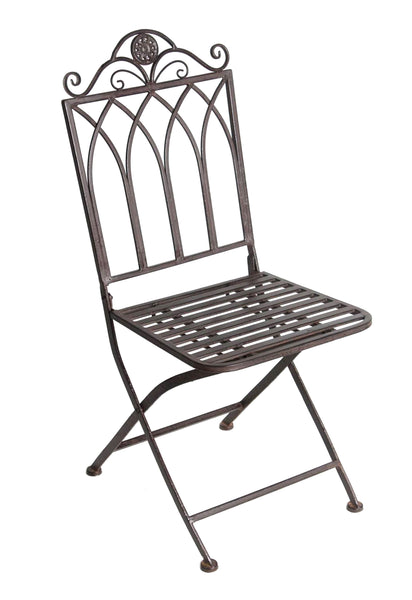 Wrought Iron Metal Folding Garden Chair - FA008