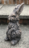 Wood Effect Baby Bunny Rabbit Ornament - FC058