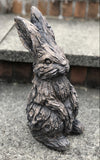 Wood Effect Baby Bunny Rabbit Ornament - FC058