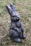 Wood Effect Baby Bunny Rabbit Ornament - FC058
