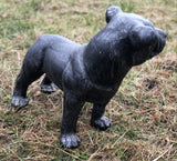 Charcoal Grey Staffordshire Bull Terrier Puppy Ornament - FC059