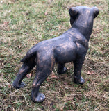 Brass Effect Staffordshire Bull Terrier Puppy Ornament - FC060