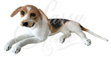 Laying Beagle Soft Toy - 64cm - H009