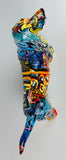 Multicolour Graffiti Basset Hound Ornament - JG045