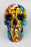 Multicolour Graffiti Skull Ornament - JG047