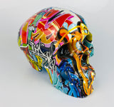 Multicolour Graffiti Skull Ornament - JG047