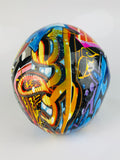 Multicolour Graffiti Skull Ornament - JG047