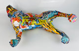 Multicolour Graffiti Small Staffordshire Bull Terrier Ornament - JG049